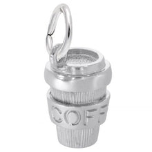 Load image into Gallery viewer, 3 dimensional vending style coffee cup - Silver - 7.5mm x 12.5mm. Made in Canada.
