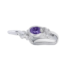 Load image into Gallery viewer, Baby Shoe Birthstone Charm