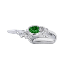 Load image into Gallery viewer, Baby Shoe Birthstone Charm