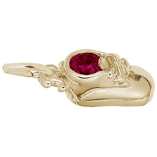 Load image into Gallery viewer, Baby Shoe Birthstone Charm