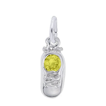 Load image into Gallery viewer, Baby Shoe Birthstone Charm
