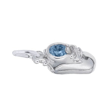 Load image into Gallery viewer, Baby Shoe Birthstone Charm