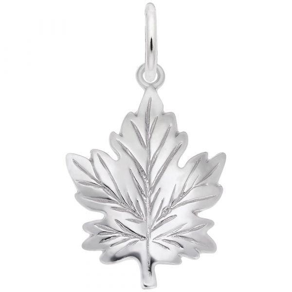 Maple Leaf - 19mm x 23.5mm - Sterling Silver