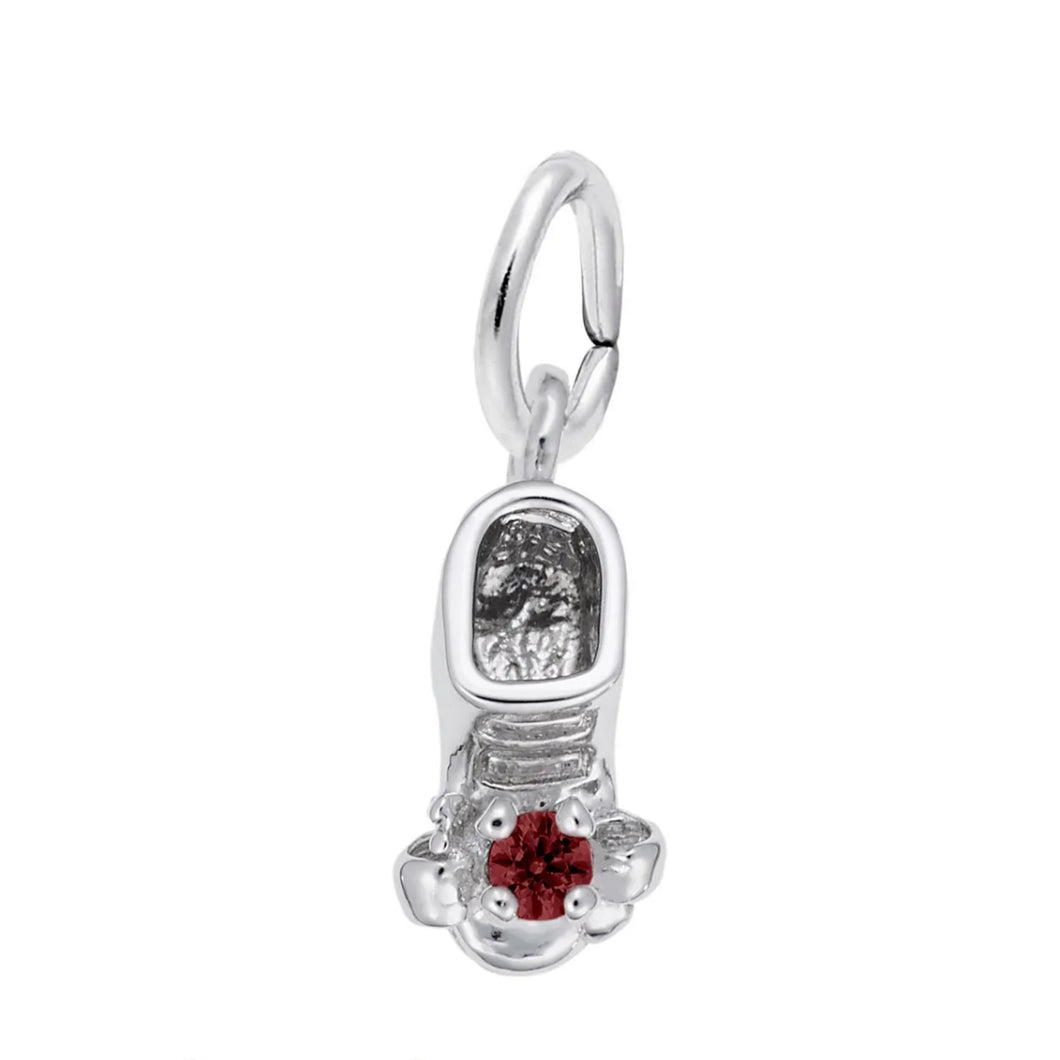 Baby Bootie Birthstone Charm