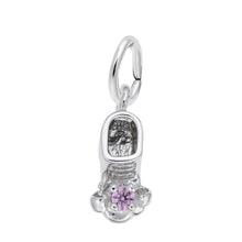 Load image into Gallery viewer, Baby Bootie Birthstone Charm
