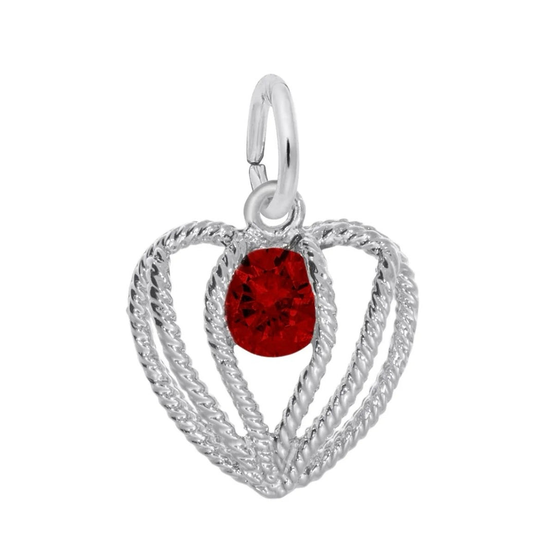 Held in Love Birthstone Charm