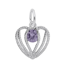 Load image into Gallery viewer, Held in Love Birthstone Charm
