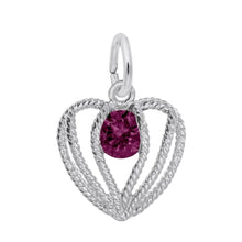 Load image into Gallery viewer, Held in Love Birthstone Charm
