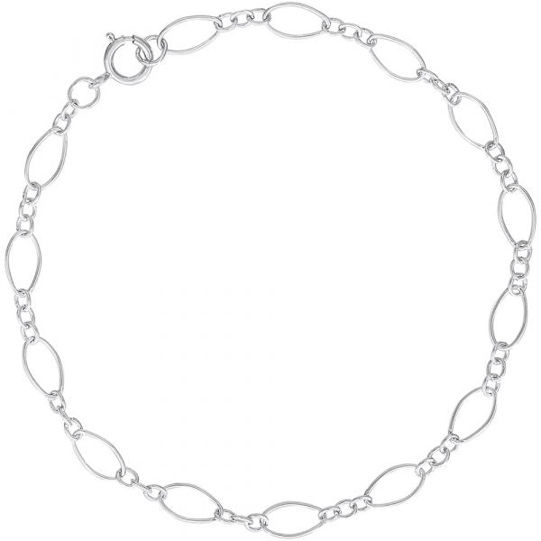 Classic Open Figaro Link Charm Bracelet