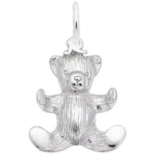 Load image into Gallery viewer, Teddy Bear Charm - 15mm x 17mm - Silver
