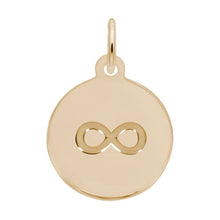 Load image into Gallery viewer, Infinity - Yellow Gold , 12.5mm diameter.
