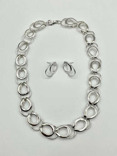 Sterling Silver loop lnked together to form a 20