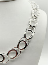 Load image into Gallery viewer, Sterling Silver Loops Necklace and Earrings
